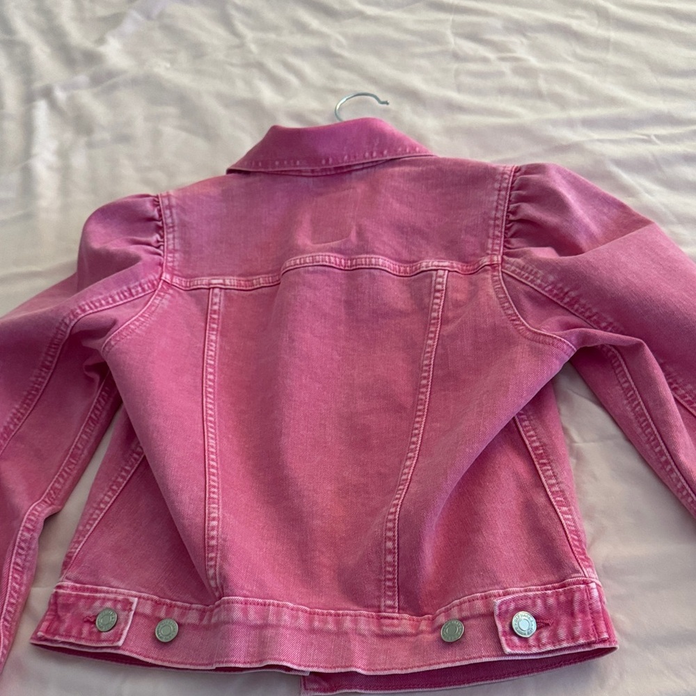 GAP Bright Pink Barbie Denim Jacket - Picture 3 of 3